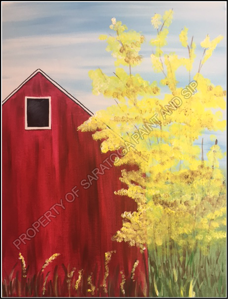 paint and sip autumn fall