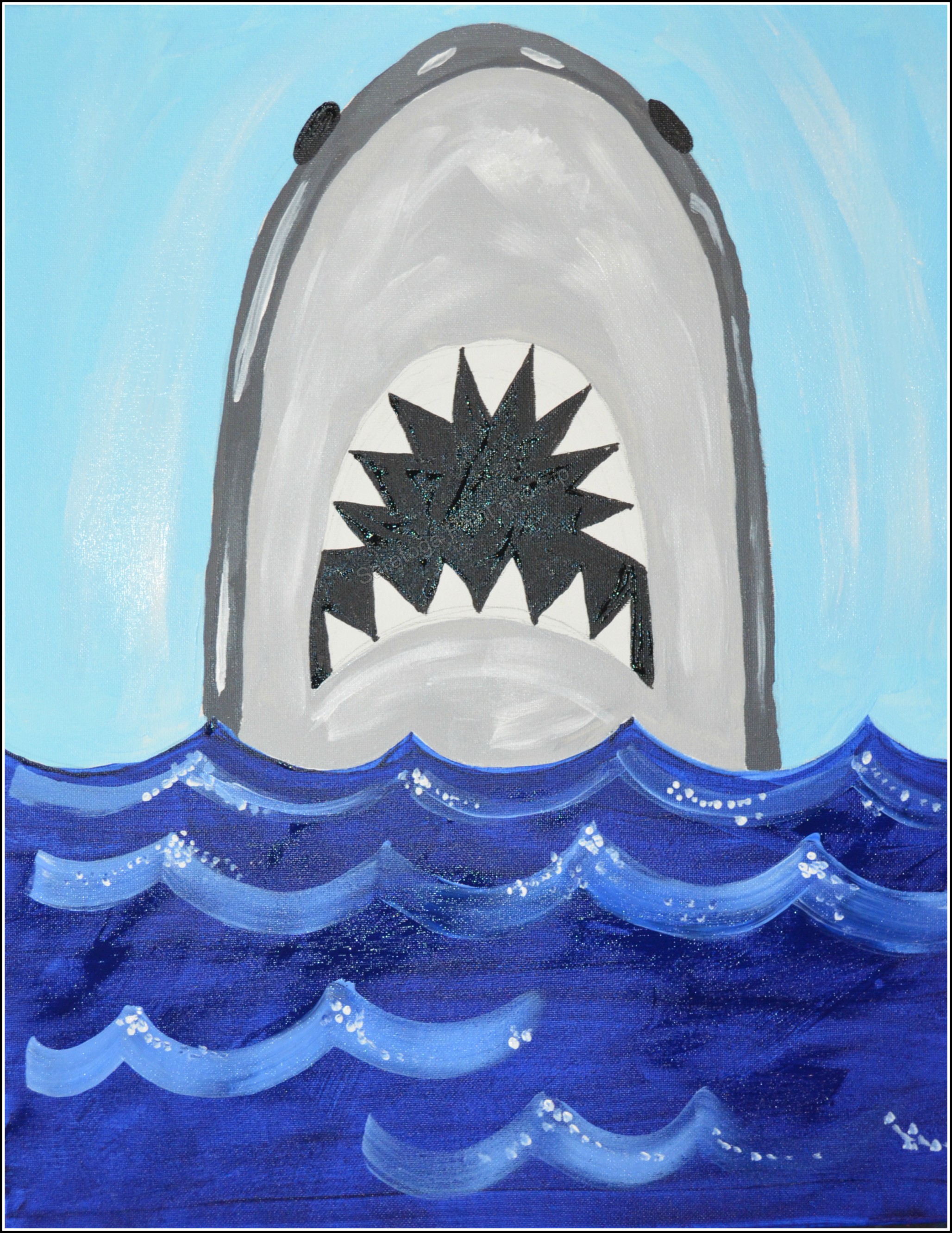 shark fanatics paint and sip
